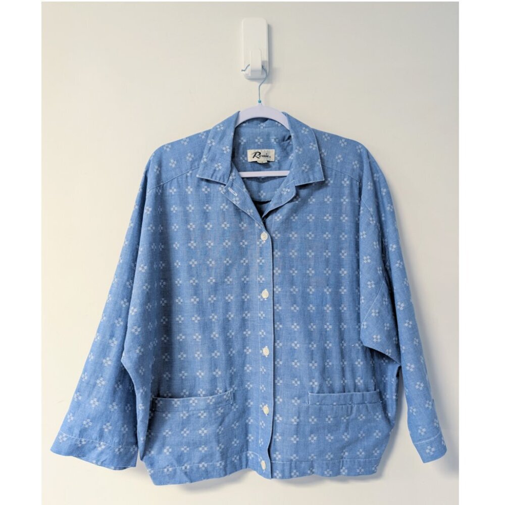 Rouie boxy fit southwestern button up top
